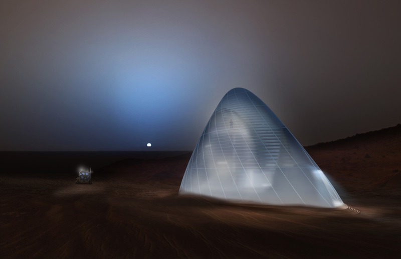Illustration for article titled Space Igloos, Lava Tubes and Hobbit Holes: Here Are Our Future Martian Habitats